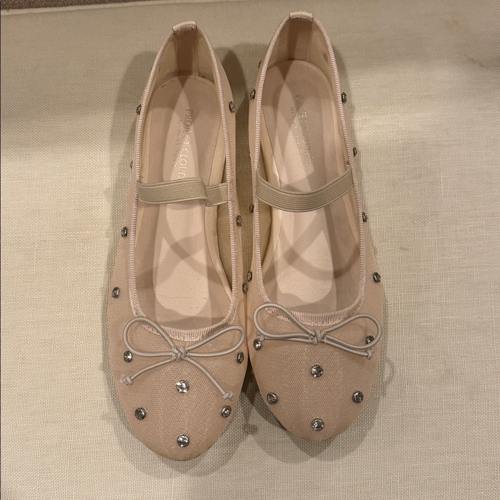 SPARKLE MESH BALLET FLATS SIZE 6